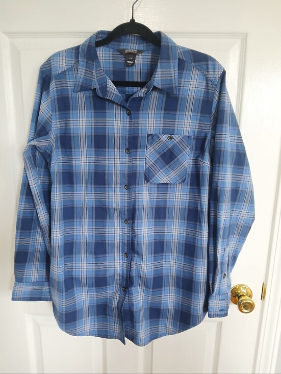 Outdoor Research Other - Outdoor Research Blue Plaid Button-Down Shirt - Men's Hiking Outdoor Casual